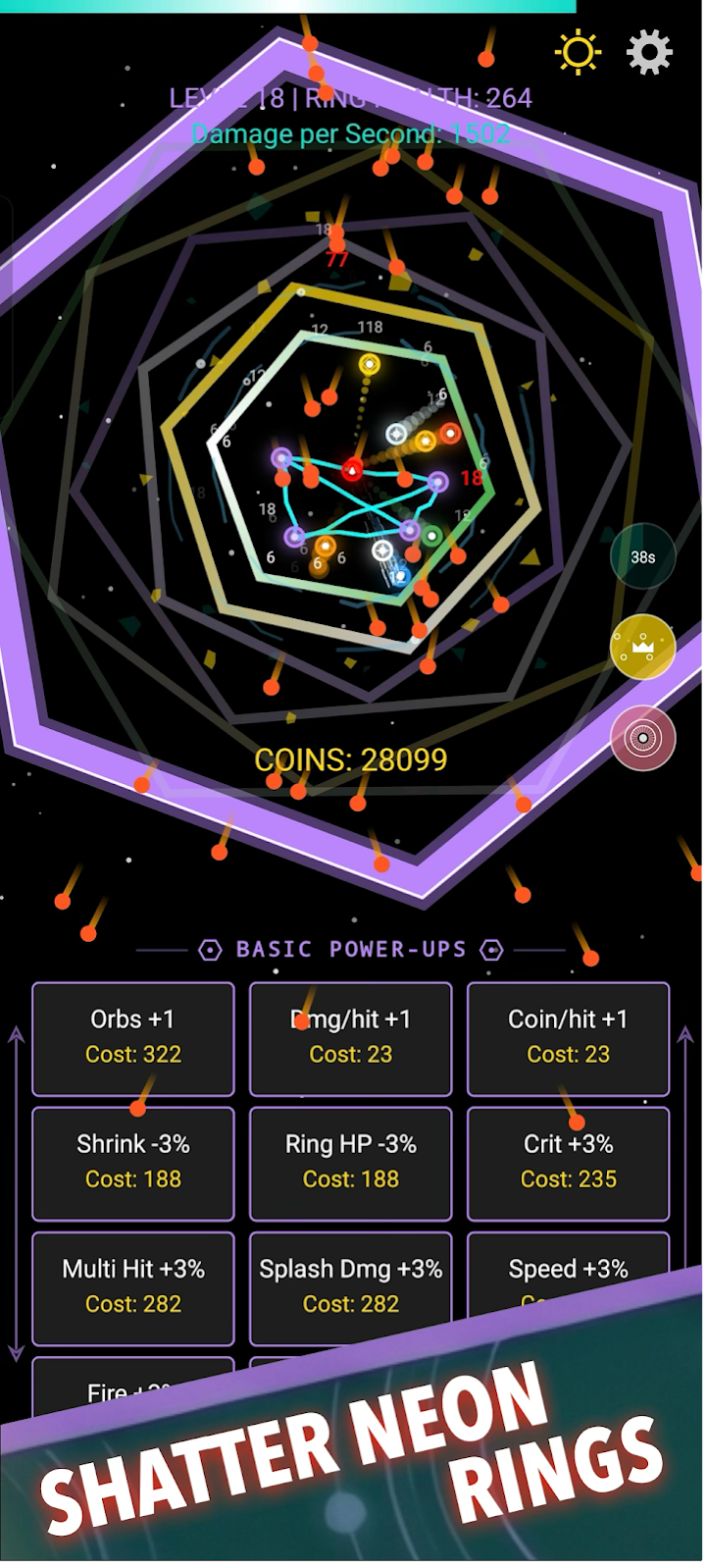 Ring Rave: Idle Arcade Action screenshot